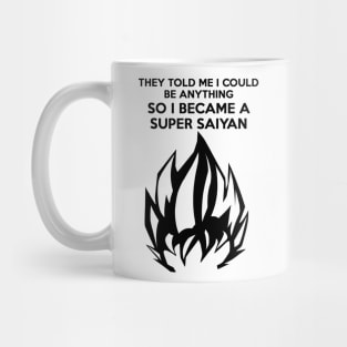 I Became a Super Saiyan (Black hair version) Mug